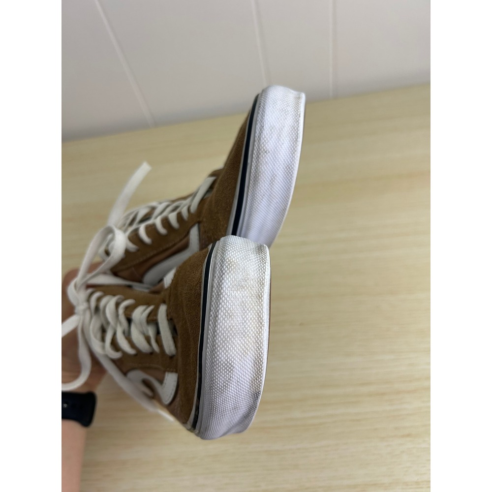 Vans Sneakers Size 9 Brown Walnut Old Skool Low Top Skate Shoes retro streetwear - Picture 7 of 10